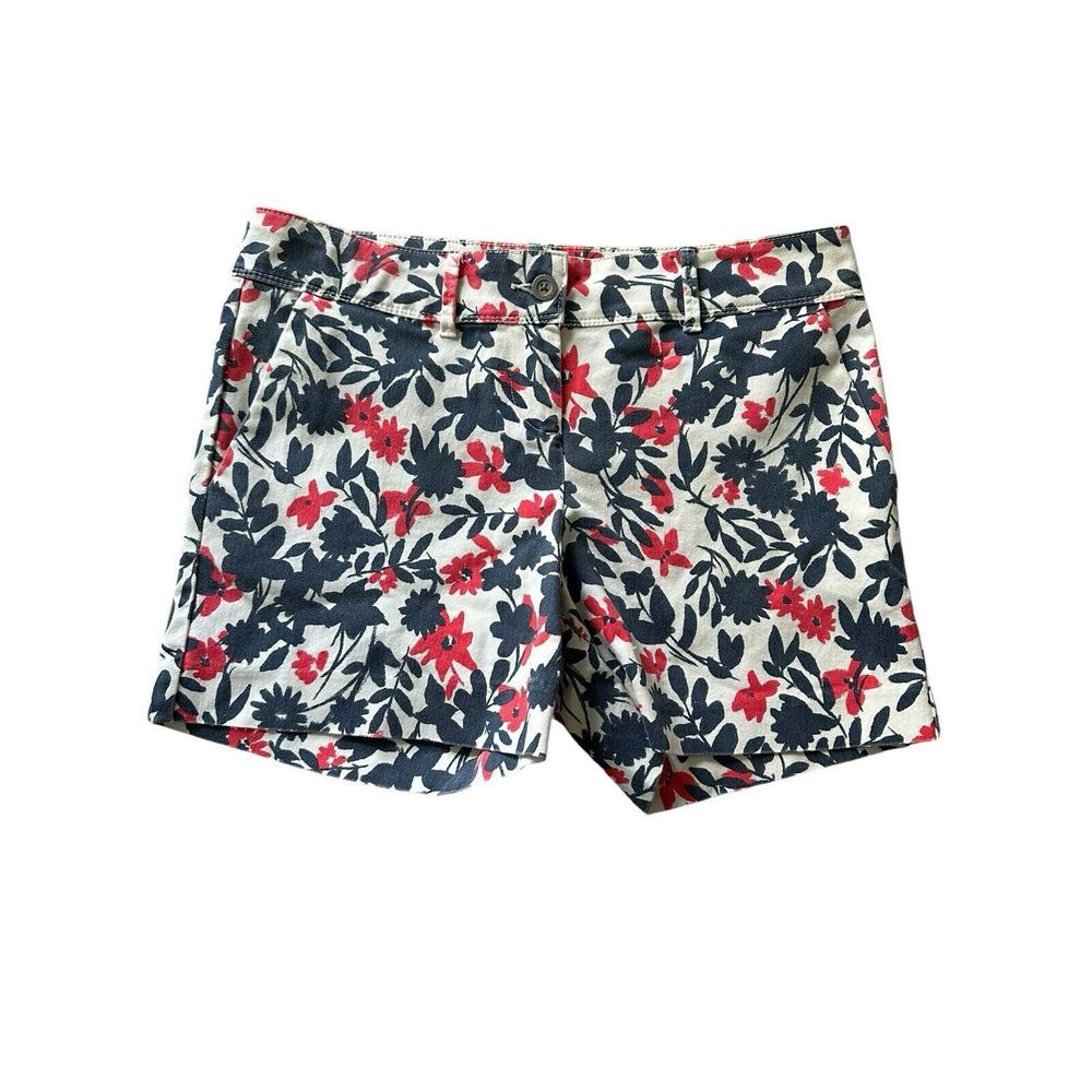 The Limited Chino Shorts Women's 8 Floral Stretch Mid Rise Multicolored‎